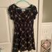 Urban Outfitters Dresses | Floral Black And White Polka Dot Dress | Color: Black | Size: M