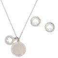 Kate Spade Jewelry | Kate Spade Silver Spot The Open Spade Necklace Earrings Set | Color: Silver | Size: Os