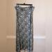 Lularoe Skirts | Lularoe Blue & Cream Patterned Maxi Skirt/Midi Dress, Size M | Color: Blue/Cream | Size: M