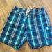 J. Crew Swim | J Crew Men’s Board Shorts 32” Plaid In Blue And Green | Color: Blue/Green | Size: 32”