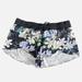 Athleta Shorts | Athleta Black Floral Athletic Shorts Womens Size, Small Hawaiian Flower Running | Color: Black/White | Size: S