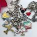 Disney Jewelry | Disney Jewelry Bundle Charm Bracelets Mickey Mouse Pendant Necklace Set Of 3 | Color: Silver | Size: Os