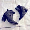 Torrid Shoes | Black Faux Suede High Heel Ankle Booties, Zipper In Inside, Torrid Size 12 | Color: Black | Size: 12