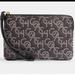 Coach Bags | Corner Zip Wristlet With Coach Monogram Print Brand New In Package | Color: Black/Pink | Size: Os