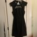 Urban Outfitters Dresses | Faith In Love Open Back Mesh Inset Front Yoke Dress Size 10 | Color: Black | Size: 10