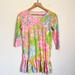 Lilly Pulitzer Dresses | Lilly Pulitzer Ricca Dress Size Xl | Color: Green/Pink | Size: Xlg