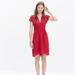 Madewell Dresses | Madewell Cap Sleeve Silk Fable Dress Red 4 | Color: Red | Size: 4