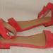 J. Crew Shoes | J.Crew Hadley Suede Ankle Strap Low Heel Sandal | Color: Red | Size: 8