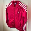 Adidas Jackets & Coats | Adidas Track Jacket Pink Youth Large | Color: Pink | Size: Lg