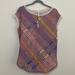 Anthropologie Tops | Anthropologie Top Nwt Size M | Color: Purple/Silver | Size: M