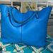 Rebecca Minkoff Bags | Beautiful Large Blue Tote With Studs / Makeup Case Bag Including | Color: Blue/Silver | Size: Os