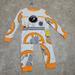 Disney Pajamas | Bb-8 Star Wars 2 Piece Pajama Set Long Sleeve Snug Fit 2 3 4 5 6 7 8 10 New | Color: Orange/White | Size: Various