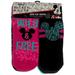 Disney Accessories | Disney Mickey Mouse Ears Low Cut Socks 10 Pair Girls 4-10 Gift Stripes Wild Free | Color: Black/Pink | Size: Osg