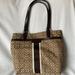 Coach Bags | Coach Brown Beige Canvas And Patent Leather Top Zip Tote Bag Purse | Color: Brown/Tan | Size: Os