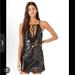 Free People Dresses | Free People Double Take Sequin Slip Mini Dress | Color: Black/Brown | Size: M