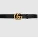 Gucci Accessories | Gucci - Women’s Gg Marmont Leather Belt, Size 7530, Black Leather | Color: Black | Size: Os