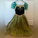 Disney Costumes | Disney Frozen Anna Dress Costume, Beautiful! Sz 7-8 | Color: Black/Green | Size: 7/8