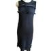 J. Crew Dresses | J.Crew Black Frayed Midi Sweater Dress Y2k Boho Hippie Crochet Knit Womens Sz Xs | Color: Black | Size: Xs