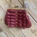 Jessica Simpson Bags | Jessica Simpson Wine Burgundy Ruffle Crossbody Clutch Purse | Color: Gold/Red | Size: Os
