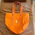 Polo By Ralph Lauren Bags | New Polo Ralph Lauren Orange Canvas Tote Bag 17”X15”. Embroidered Polo | Color: Orange | Size: Os