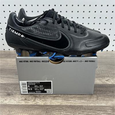 Nike Shoes | Nike Legend 9 Elite Fg Black Blue Soccer Cleats Shoes Cz8482-001) Men's Size 8 | Color: Black/Blue | Size: 8