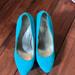 Jessica Simpson Shoes | 7.5 W Miami Green High Heels | Color: Blue/Green | Size: 7.5