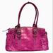 Dooney & Bourke Bags | Dooney & Bourke Nile Collection Croc Embossed Leather Satchel | Color: Pink/Purple | Size: 5" Wide 13.5" Length 8" Tall