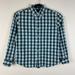 J. Crew Shirts | J.Crew Slim Untucked Cotton Shirt Mens L Blue Plaid Flex Washed Button Up Az300 | Color: Blue | Size: L