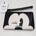 Disney Accessories | Disney X Coach Corner Zip Wristlet With Wink Mickey Mouse | Color: Black | Size: Os