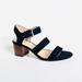 J. Crew Shoes | J. Crew Block Heel Suede Sandal | Color: Black | Size: 8.5