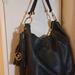 Michael Kors Bags | Michael Kors Soft Black Pebble Leather Crossbody/Satchel Excellent Condition | Color: Black/Gold | Size: 13"W X 12"H X4