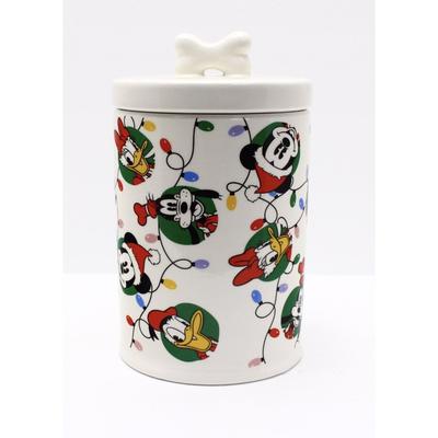 Disney Other | Disney Christmas Cookie Jar: Micky, Minnie, Donald, Goofy & More | Color: Red/White | Size: Medium