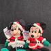 Disney Toys | Disney Store Mickey And Minnie Santa 1997 Disney Mini Bean Bag Plush | Color: Red/White | Size: Osbb