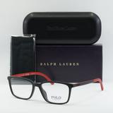 Polo By Ralph Lauren Accessories | Final Price New Polo Ralph Lauren Ph2250u 5284 54mm Eyeglasses | Color: Black/Red | Size: 54 - 16 - 145