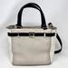 Kate Spade New York Bags | Kate Spade Houston Street Taupe Cream Two Tone Handbag Black / Silver Accent | Color: White | Size: Medium