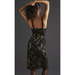 Anthropologie Dresses | Anthropologie Maeve Black Gold Floral Jacquard Mini Dress - New Size 8 | Color: Black/Gold | Size: 8
