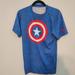 Under Armour Shirts | Captain America Under Armour Compression Heat Gear Shirt | Color: Blue | Size: Xl