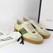 Gucci Shoes | Gucci Web Leather & Suede Sneaker | Color: Tan/Yellow | Size: 10.5