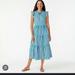 J. Crew Dresses | Jcrew Tiered Cotton Donny Dress In Cape Stripe | Color: Blue/White | Size: S