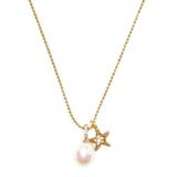 Kate Spade Jewelry | Kate Spade Sea Star Starfish Pearl Gold Charm Necklace | Color: Gold/White | Size: Os