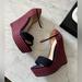 Gucci Shoes | Gucci Espadrille Wedges | Color: Blue/Red | Size: Eu 40