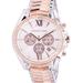 Michael Kors Jewelry | Micheal Kors Whitney Two-Tone Watch | Color: Gold/Silver/Tan/White | Size: Os