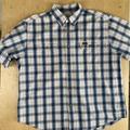 Carhartt Shirts | Carhartt Mens Xl Button Down Short Sleeve 2 Pocket Plaid Shirt. | Color: Blue/Brown | Size: Xl