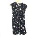 Free People Dresses | Free People Greatest Day Cap-Sleeve Smocked Button-Front Dress Black Floral S | Color: Black/Pink | Size: S