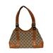 Gucci Bags | Gucci Beige Brown Gg Monogram Canvas And Leather Shoulder Bag | Color: Brown | Size: One Size