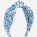 J. Crew Accessories | J. Crew Printed Knot Headband | Color: Blue/White | Size: Os