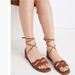 Madewell Shoes | Madewell The Wave Lace-Up Sandal In Brown Leather Gladiator Lace Up | Color: Brown | Size: 8