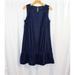 J. Crew Dresses | J Crew Womens Blue Velvet Sleeveless Ruffle Hem Dress 8 Nwt | Color: Blue | Size: 8