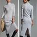 Anthropologie Dresses | Anthropologie Daily Practice Textured Column Sweater Dress, Size M | Color: Gray | Size: M