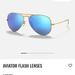 Ray-Ban Accessories | Aviator Flash Sunglasses | Color: Blue/Gold | Size: Os